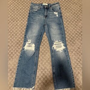 Distressed Risen Jeans Size 27 barely worn!